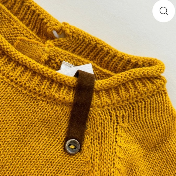 Yellow and Blue Kids Casual Dress by boutique brand Message In A Bottle - Picture 2 of 7